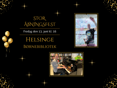 Collage med illustrator Peter Herman og entertainer Martin Emil Krohn