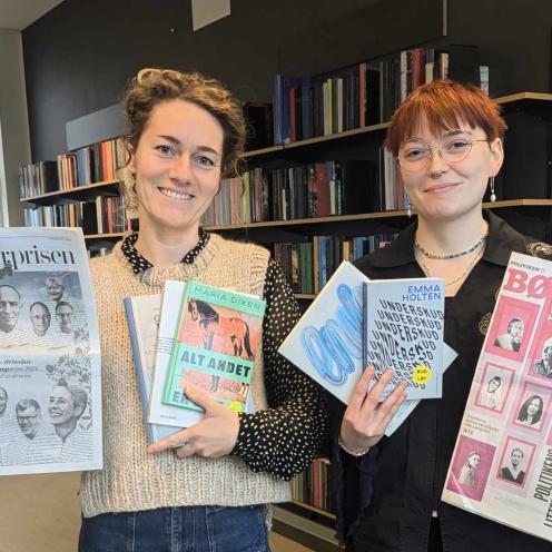 Amanda og Malou fra biblioteket