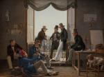 Et selskab af danske kunstnere i rom 1837 af constantin hansen